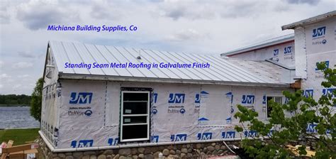 Standing Seam Metal Roofing In Galvalume Finish
