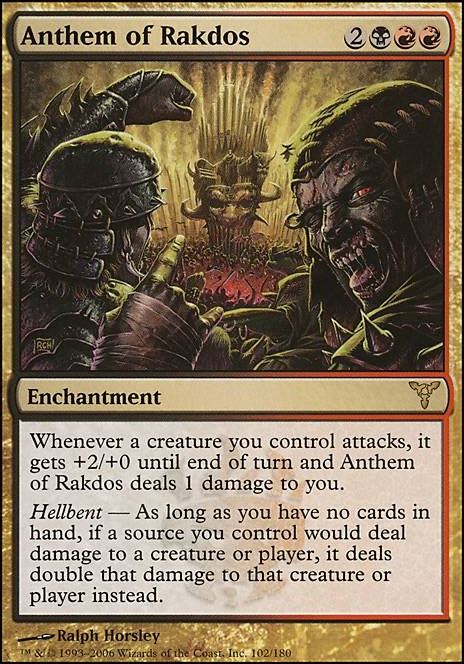 Magic the gathering, magic cards, singles, decks, card lists, deck ideas, wizard of the coast, all of the cards you need customers who purchased return to ravnica: Anthem of Rakdos (DIS MTG Card)