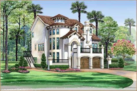 Italian Style House Plans 3596 Square Foot Home 3 Story 3 Bedroom