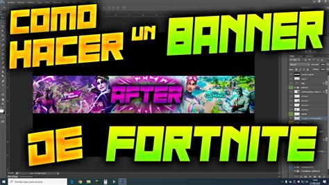 Como Hacer Un Banner De Fortnite Speedart Youtube