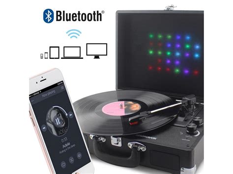 Magnavox Md699 Suitcase Turntable System With Bluetooth