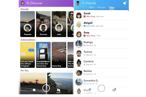 Snapchats Redesigned Redesign Starts Rolling Out App Interface