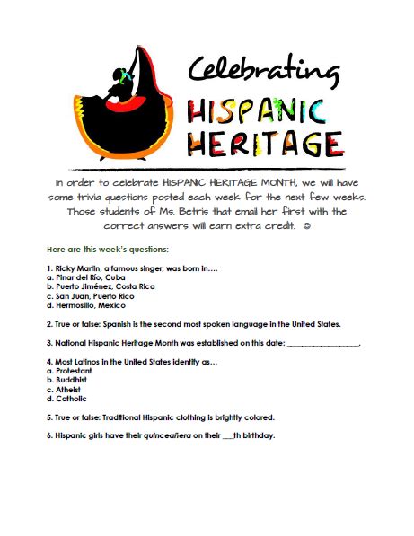 sc virtual charter school hispanic heritage month trivia contest week 2