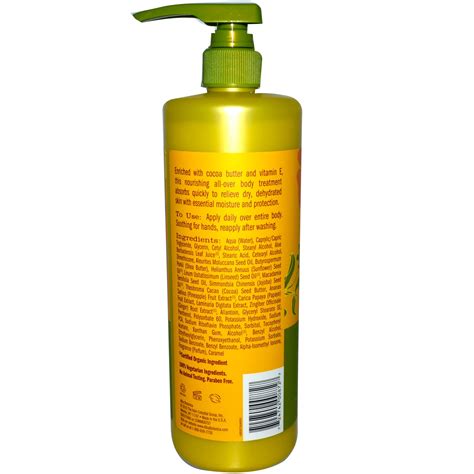 Alba Botanica Hawaiian Hand and Body Lotion Cocoa Butter ...