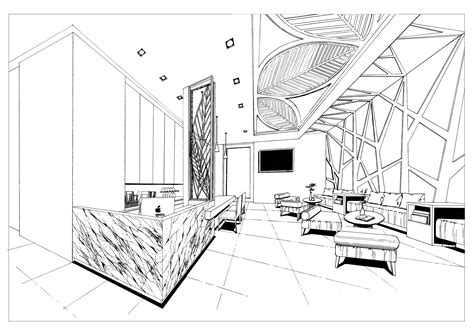 Phi Beauty Clinic Clinic Interior Design Interior Design Sketch