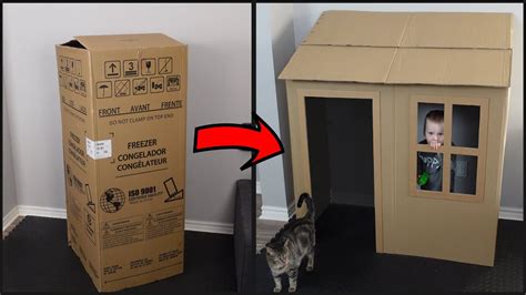 Diy I How To Make A Cardboard House Playhouse Youtube