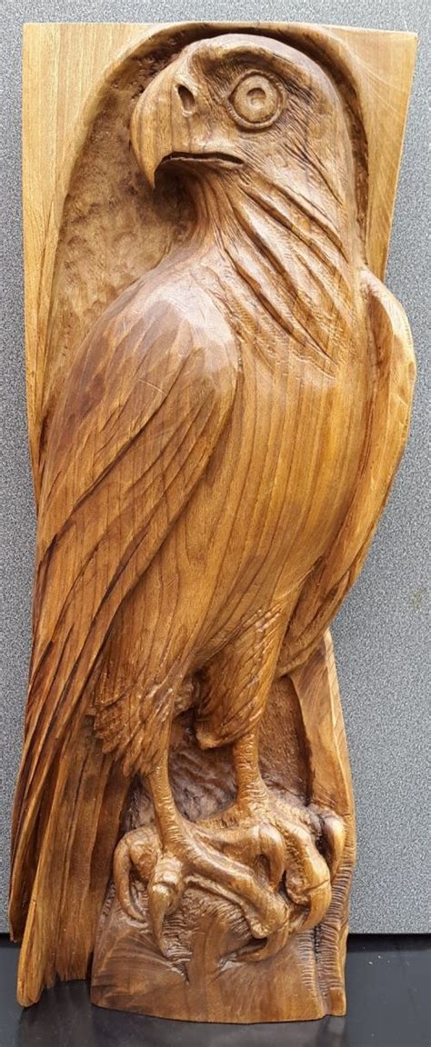 #sculpture by #sculptor NIKOLAY NIKOLOV titled: 'Falcon (Low Relief ...