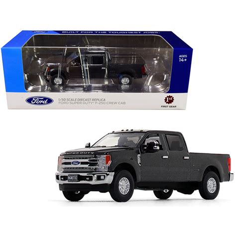 Ford F 250 Crew Cab Super Duty Pickup Truck Magnetic Gray 150 Diecast