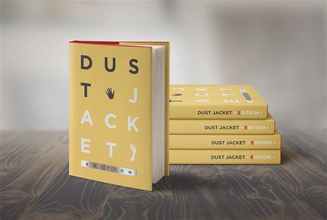 Book Mock Up Dust Jacket Edition Punedesign