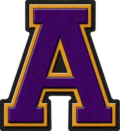 Maybe you would like to learn more about one of these? Presentation Alphabets: Purple & Gold Varsity Letter A