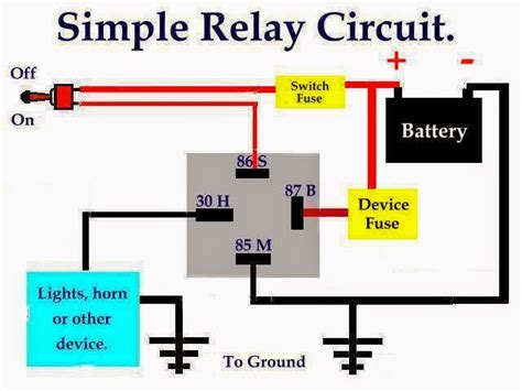 V Relay Switch Electrical Wiring Diagrams