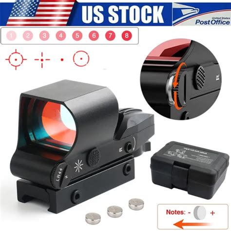 TACTICAL RED DOT Holographic Reflex Sight Rifle Pistol Scope Mm Picatinny Rail PicClick