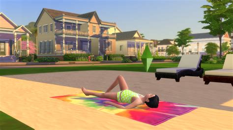 Children Can Sunbathe On A Beach Towel And On A Lounge Chair At Mod The