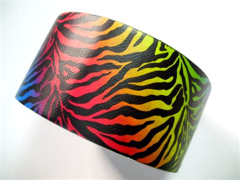 Rainbow Zebra Duct Tape One Roll Of Printed Tape From Rue21