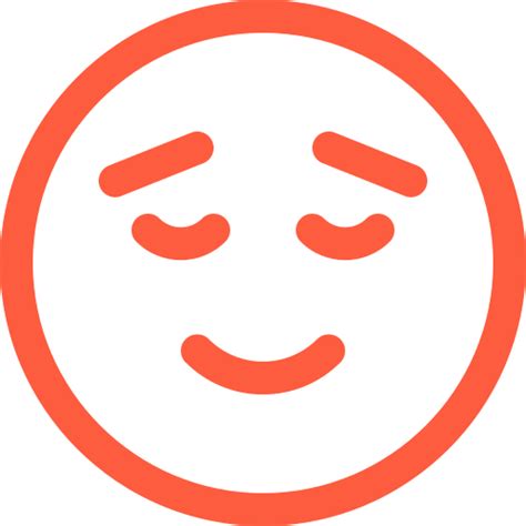 Calm Emoji Emotion Face Peaceful Quiet Reaction Social Icon
