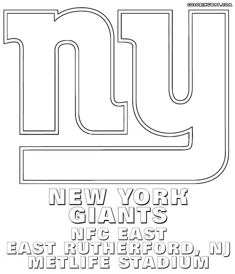 ️new York Giants Logo Coloring Page Free Download