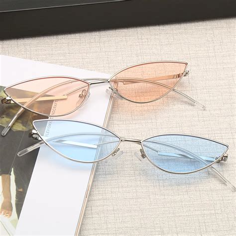 buy vintage cat eye shades small sunglasses women 2018 cateye candy color