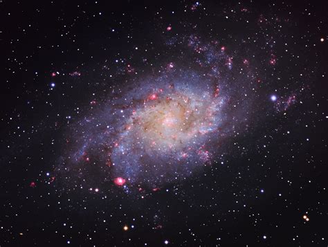 The Triangulum Galaxy M33 In H Alphargb Astronomy Magazine