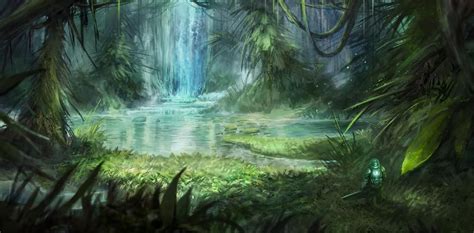 Jungle Exploration By Sebastianwagner Fantasy Landscape Scenery