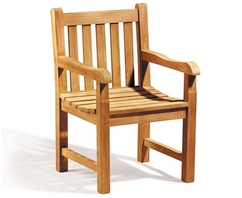 Indoor leather dining chair ming. Windsor Teak Garden Armchair