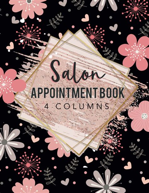 Salon Appointment Book 4 Columns Agenda Appointment Book For Salons Spa Barbers Hair