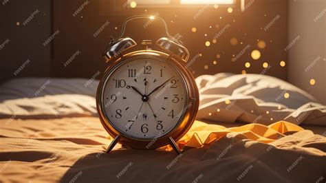 Premium Ai Image Old Fashioned Alarm Clock Wakes Up Sleeping Sun