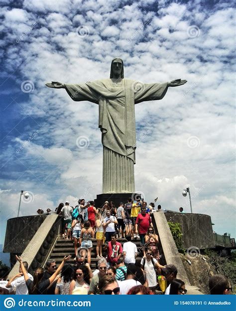 Statue Of Jesus Christ In Rio De Janeiro Editorial Photo