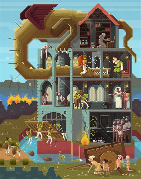 Beautiful Pixel Art Illustrations Of Detailed Scenes That Tell A
