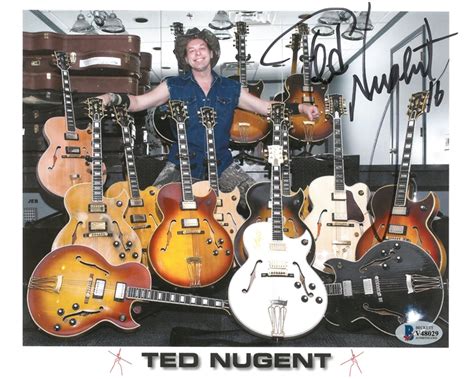 Lot Detail Ted Nugent Autographed 8x10 Photo