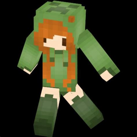 Minecraft Creeper Girl Skin
