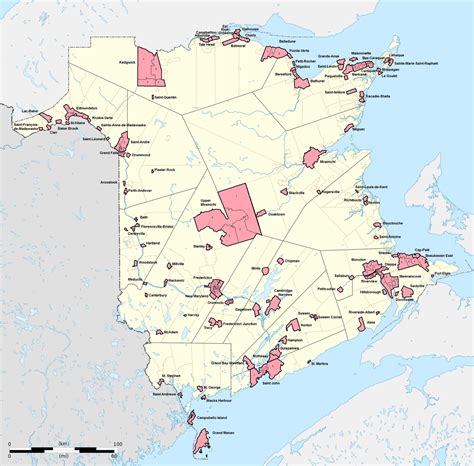 Canadian Election Atlas New Brunswick Maps