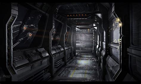 Pin By Databang On Sceneset Dead Space Environment Design Corridor