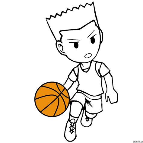 Cartoon Basketball Player Drawing Step 2 Use The Sketch Lines To