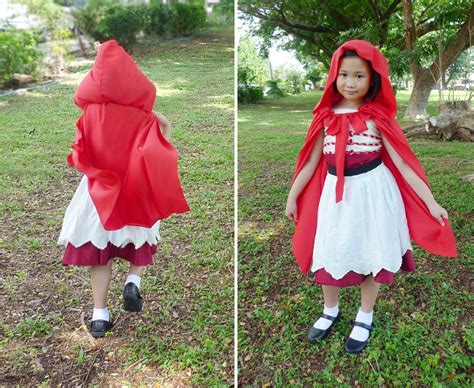 Dress up costumes diy costumes costume ideas red riding hood costume kids tinker bell costume sew over it. MrsMommyHolic: DIY Little Red Riding Hood Costume
