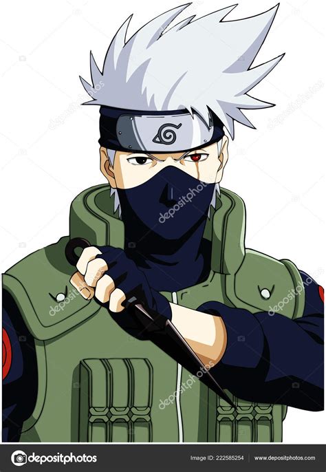 Kakashi Hatake Naruto Manga Ninja Shinobi Character Illustration