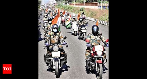 Assam Rifles Takes Out Mega Bike Rally To Raise Covid Awareness In
