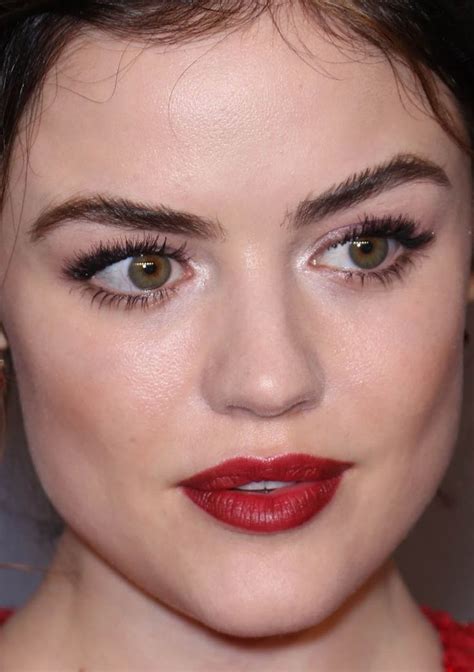 Close Up Of Lucy Hale At The Amfar New York Gala Celebrity Makeup Looks Celebrity Faces
