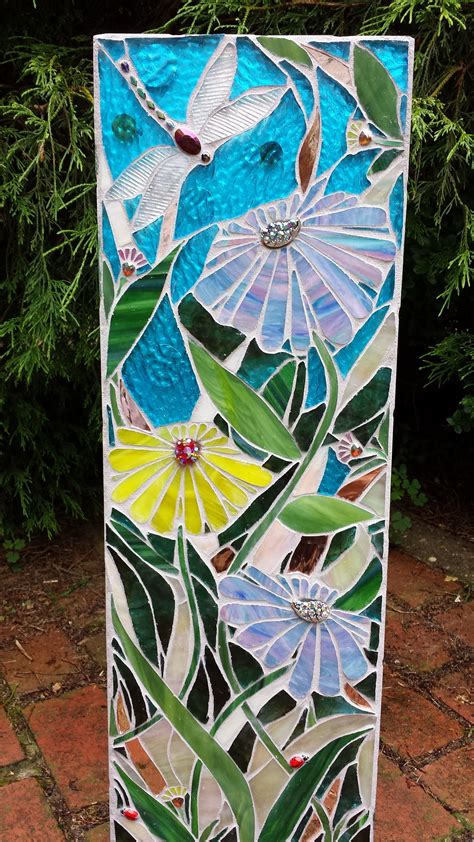 Whimsical Stained Glass Mosaic Garden Handmade With A Graceful