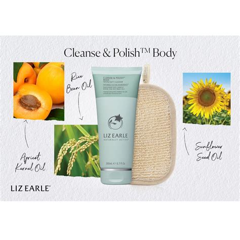 Liz Earle Cleanse And Polish Body With Mitt Qvc Uk