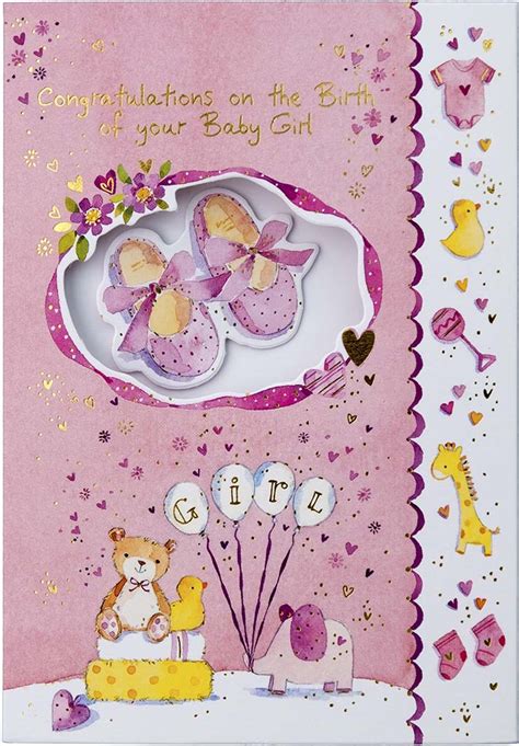 Birth Card Baby Girl S161 Day One Publications