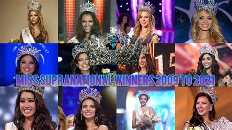 Miss Supranational Winners From 2009 To 2021 Youtube
