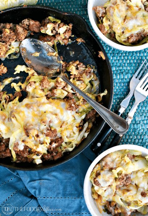 Ground Beef And Cabbage Skillet Tex Mex Style The Foodie Affair