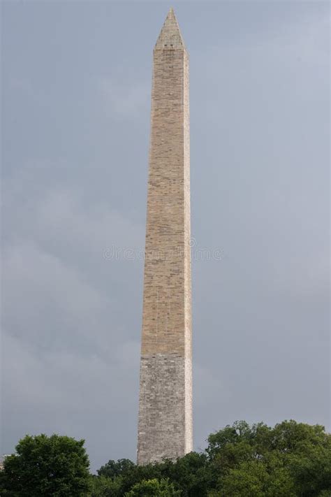 Washington Monument Obelisk In Dc Mall Panorama Stock Photo Image Of