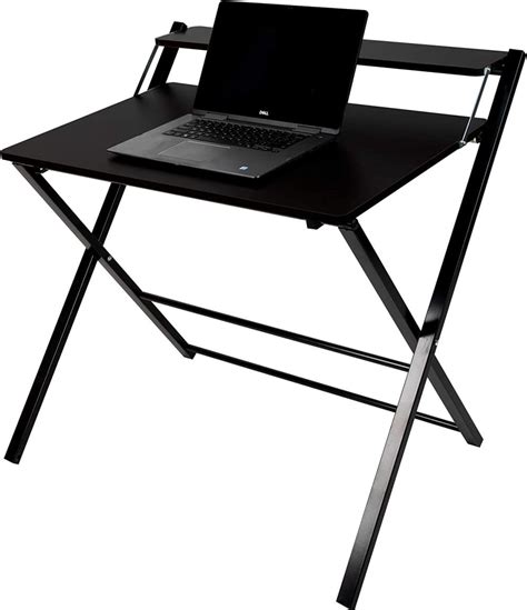 Mind Reader Folding Table Portable Home Office 2 Tier Laptop Desk For
