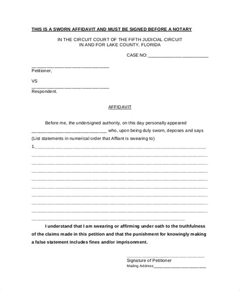 Fillable Online Sworn Affidavit Form Fill Out And Sign Printable Pdf My XXX Hot Girl