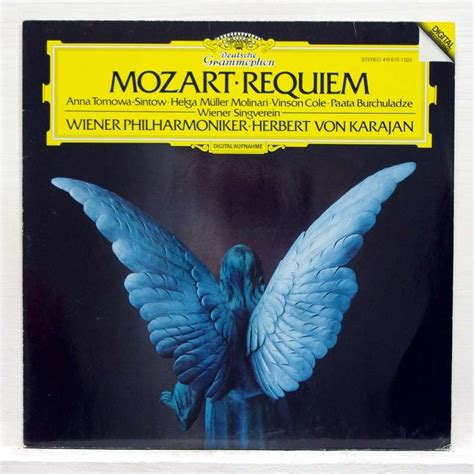 Mozart Requiem In D Minor Kv 626 By Herbert Von Karajan Lp With