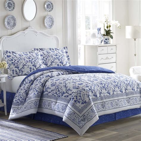 Laura Ashley Home Charlotte Collection Luxury Ultra Soft Comforter All Season Premium