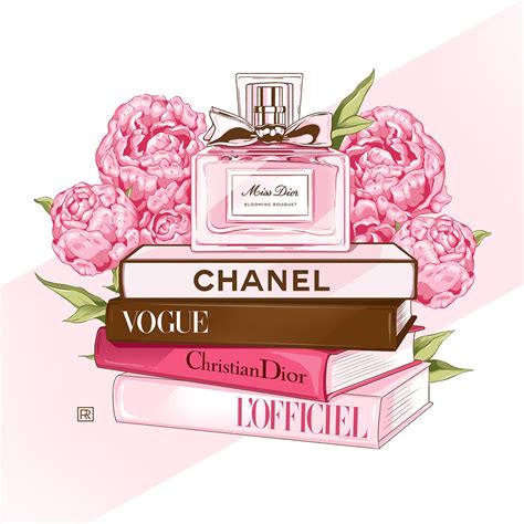 Fashion Illustrations VOGUE FLOWERS On Behance Chanel Art Print Chanel Wall Art Chanel