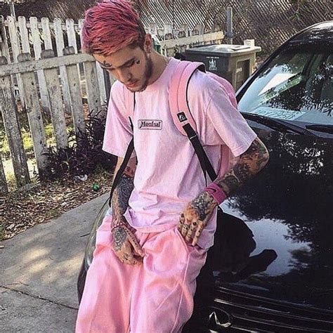 Pink Tee Shirt Worn By Lil Peep On The Instagram Account Of