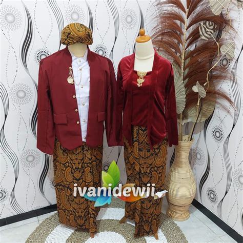 Jual Couple Baju Prewedding Baju Adat Jawa Gambar Patung Nuansa